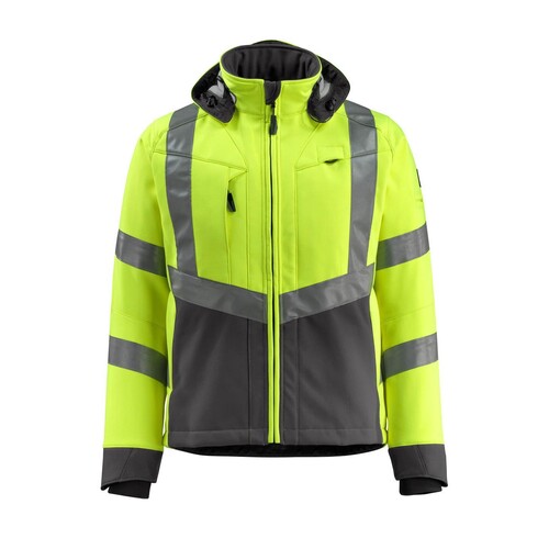 Blackpool Soft Shell Jacke / Gr. L,  Hi-vis Gelb/Dunkelanthrazit Produktbild