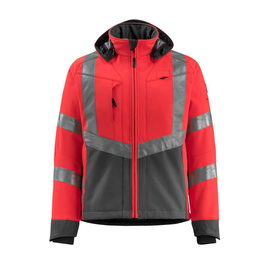 Blackpool Soft Shell Jacke / Gr. 2XL,  Hi-vis Rot/Dunkelanthrazit Produktbild