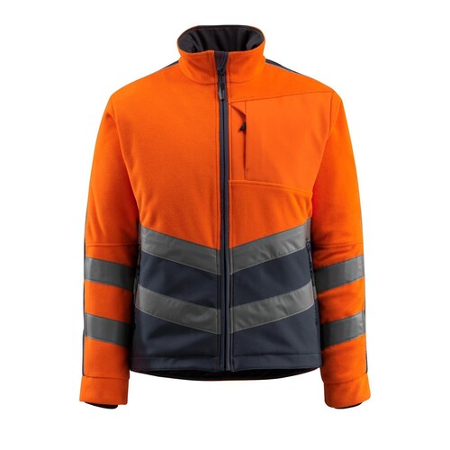 Sheffield Fleecejacke / Gr. S, Hi-vis  Orange/Schwarzblau Produktbild
