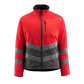 Sheffield Fleecejacke / Gr. M, Hi-vis  Rot/Dunkelanthrazit Produktbild