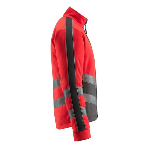 Sheffield Fleecejacke / Gr. S, Hi-vis  Rot/Dunkelanthrazit Produktbild Additional View 3 L
