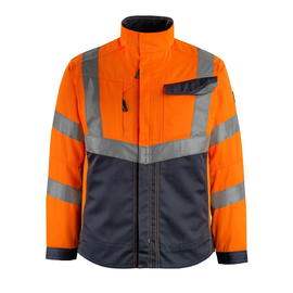 Oxford Arbeitsjacke / Gr. L, Hi-vis  Orange/Schwarzblau Produktbild