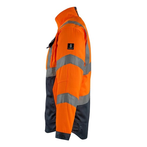 Oxford Arbeitsjacke / Gr. M, Hi-vis  Orange/Schwarzblau Produktbild Additional View 1 L