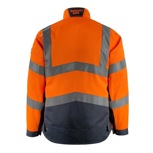 Oxford Arbeitsjacke / Gr. M, Hi-vis  Orange/Schwarzblau Produktbild Additional View 2 L
