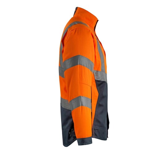 Oxford Arbeitsjacke / Gr. M, Hi-vis  Orange/Schwarzblau Produktbild Additional View 3 L