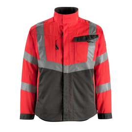 Oxford Arbeitsjacke / Gr. 2XL, Hi-vis  Rot/Dunkelanthrazit Produktbild