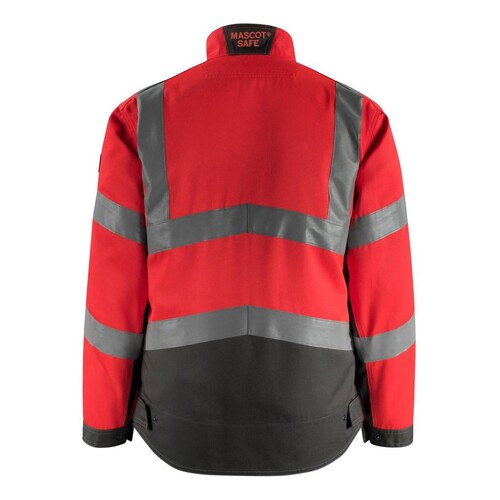 Oxford Arbeitsjacke / Gr. L, Hi-vis  Rot/Dunkelanthrazit Produktbild Additional View 2 L