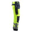 Wigan Handwerkerhose / Gr. 90C46,  Hi-vis Gelb/Schwarzblau Produktbild Additional View 3 S