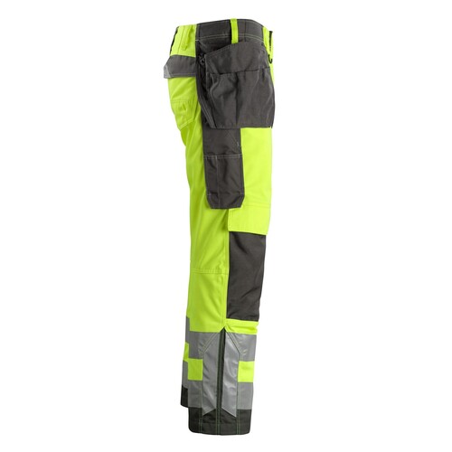 Wigan Handwerkerhose / Gr. 82C47,  Hi-vis Gelb/Dunkelanthrazit Produktbild Additional View 3 L