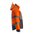 Hastings Winterjacke / Gr. L, Hi-vis  Orange/Schwarzblau Produktbild Additional View 3 S