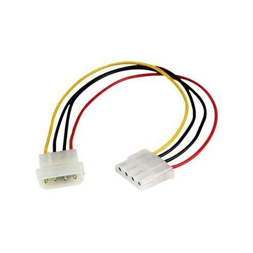 StarTech.com 30cm LP4 Molex Strom Verlängerung - 4 Pin Anschlusskabel / Verlängerungskabel - Stecker Produktbild
