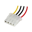 StarTech.com 30cm LP4 Molex Strom Verlängerung - 4 Pin Anschlusskabel / Verlängerungskabel - Stecker Produktbild Additional View 1 S