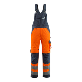 Newcastle Latzhose / Gr. 90C60, Hi-vis  Orange/Schwarzblau Produktbild