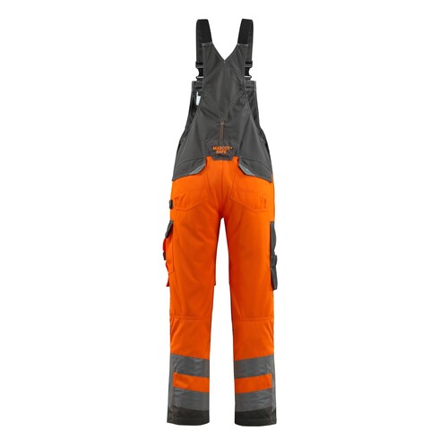 Newcastle Latzhose / Gr. 82C68, Hi-vis  Orange/Dunkelanthrazit Produktbild Additional View 2 L