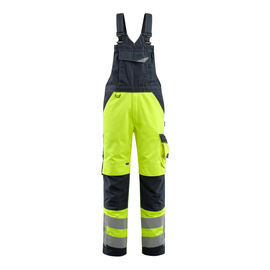 Newcastle Latzhose / Gr. 82C52, Hi-vis  Gelb/Schwarzblau Produktbild