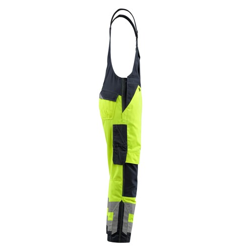 Newcastle Latzhose / Gr. 82C68, Hi-vis  Gelb/Schwarzblau Produktbild Additional View 3 L