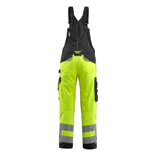 Newcastle Latzhose / Gr. 82C52, Hi-vis  Gelb/Schwarz Produktbild Additional View 2 L