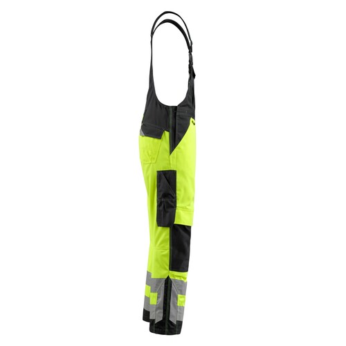 Newcastle Latzhose / Gr. 82C52, Hi-vis  Gelb/Schwarz Produktbild Additional View 3 L