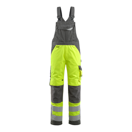 Newcastle Latzhose / Gr. 82C52, Hi-vis  Gelb/Dunkelanthrazit Produktbild