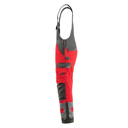 Newcastle Latzhose / Gr. 82C60, Hi-vis  Rot/Dunkelanthrazit Produktbild Additional View 1 L