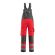 Newcastle Latzhose / Gr. 90C60, Hi-vis  Rot/Dunkelanthrazit Produktbild