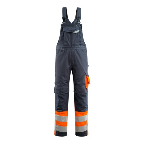Sunderland Latzhose / Gr. 90C60,  Schwarzblau/Hi-vis Orange Produktbild