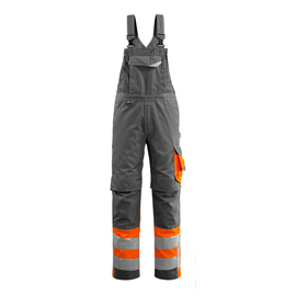 Sunderland Latzhose / Gr. 90C60,  Dunkelanthrazit/Hi-vis Orange Produktbild