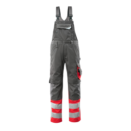 Sunderland Latzhose / Gr. 90C60,  Dunkelanthrazit/Hi-vis Rot Produktbild