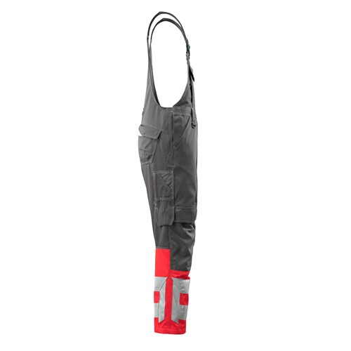 Sunderland Latzhose / Gr. 90C60,  Dunkelanthrazit/Hi-vis Rot Produktbild Additional View 3 L