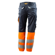 Leeds Hose / Gr. 82C52,  Schwarzblau/Hi-vis Orange Produktbild Additional View 2 S