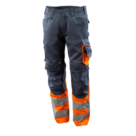 Leeds Hose / Gr. 90C48,  Schwarzblau/Hi-vis Orange Produktbild