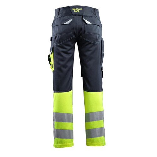 Leeds Hose / Gr. 82C60,  Schwarzblau/Hi-vis Gelb Produktbild Additional View 2 L