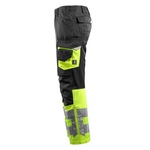 Leeds Hose / Gr. 82C52, Schwarz/Hi-vis  Gelb Produktbild Additional View 1 L