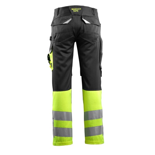Leeds Hose / Gr. 82C52, Schwarz/Hi-vis  Gelb Produktbild Additional View 2 L