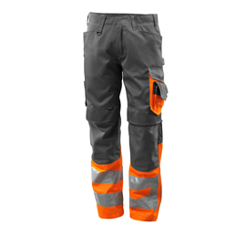 Leeds Hose / Gr. 90C48,  Dunkelanthrazit/Hi-vis Orange Produktbild