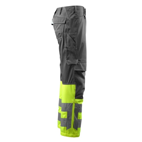 Leeds Hose / Gr. 90C48,  Dunkelanthrazit/Hi-vis Gelb Produktbild Additional View 3 L