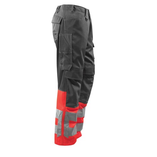 Leeds Hose / Gr. 82C60,  Dunkelanthrazit/Hi-vis Rot Produktbild Additional View 3 L