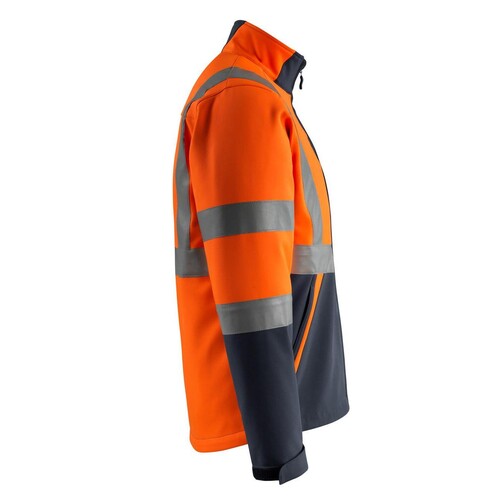 Kiama Soft Shell Jacke / Gr. M, Hi-vis  Orange/Schwarzblau Produktbild Additional View 3 L