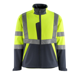 Kiama Soft Shell Jacke / Gr. L, Hi-vis  Gelb/Schwarzblau Produktbild