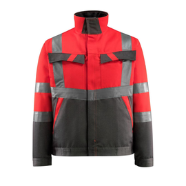 Forster Arbeitsjacke / Gr. L, Hi-vis  Rot/Dunkelanthrazit Produktbild