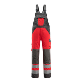 Gosford Latzhose / Gr. 76C46, Hi-vis  Rot/Dunkelanthrazit Produktbild