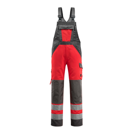 Gosford Latzhose / Gr. 82C52, Hi-vis  Rot/Dunkelanthrazit Produktbild