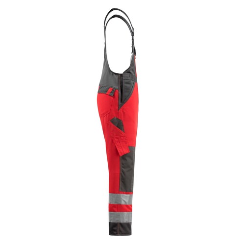 Gosford Latzhose / Gr. 90C60, Hi-vis  Rot/Dunkelanthrazit Produktbild Additional View 3 L