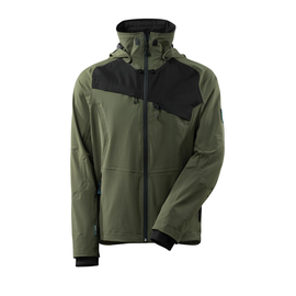 Jacke, ULTIMATE STRETCH, wasserdicht /  Gr. M, Moosgrün/Schwarz Produktbild