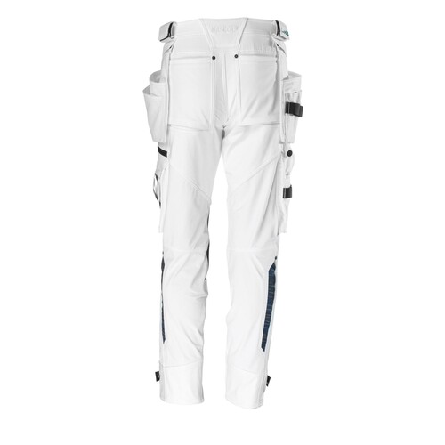 Hose mit Hängetaschen, Stretch / Gr.  82C52, Weiß Produktbild Additional View 2 L