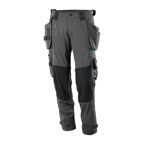 Hose mit Hängetaschen, Stretch / Gr.  82C68, Dunkelanthrazit Produktbild