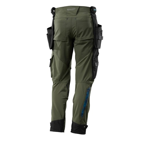 Hose mit Hängetaschen, Stretch / Gr.  90C47, Moosgrün Produktbild Additional View 2 L