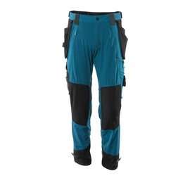 Hose mit Hängetaschen, Stretch / Gr.  82C52, Dunkelpetroleum Produktbild