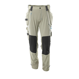 Hose mit Hängetaschen, Stretch / Gr.  82C52, Hellkhaki Produktbild