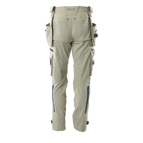 Hose mit Hängetaschen, Stretch / Gr.  90C60, Hellkhaki Produktbild Additional View 2 L